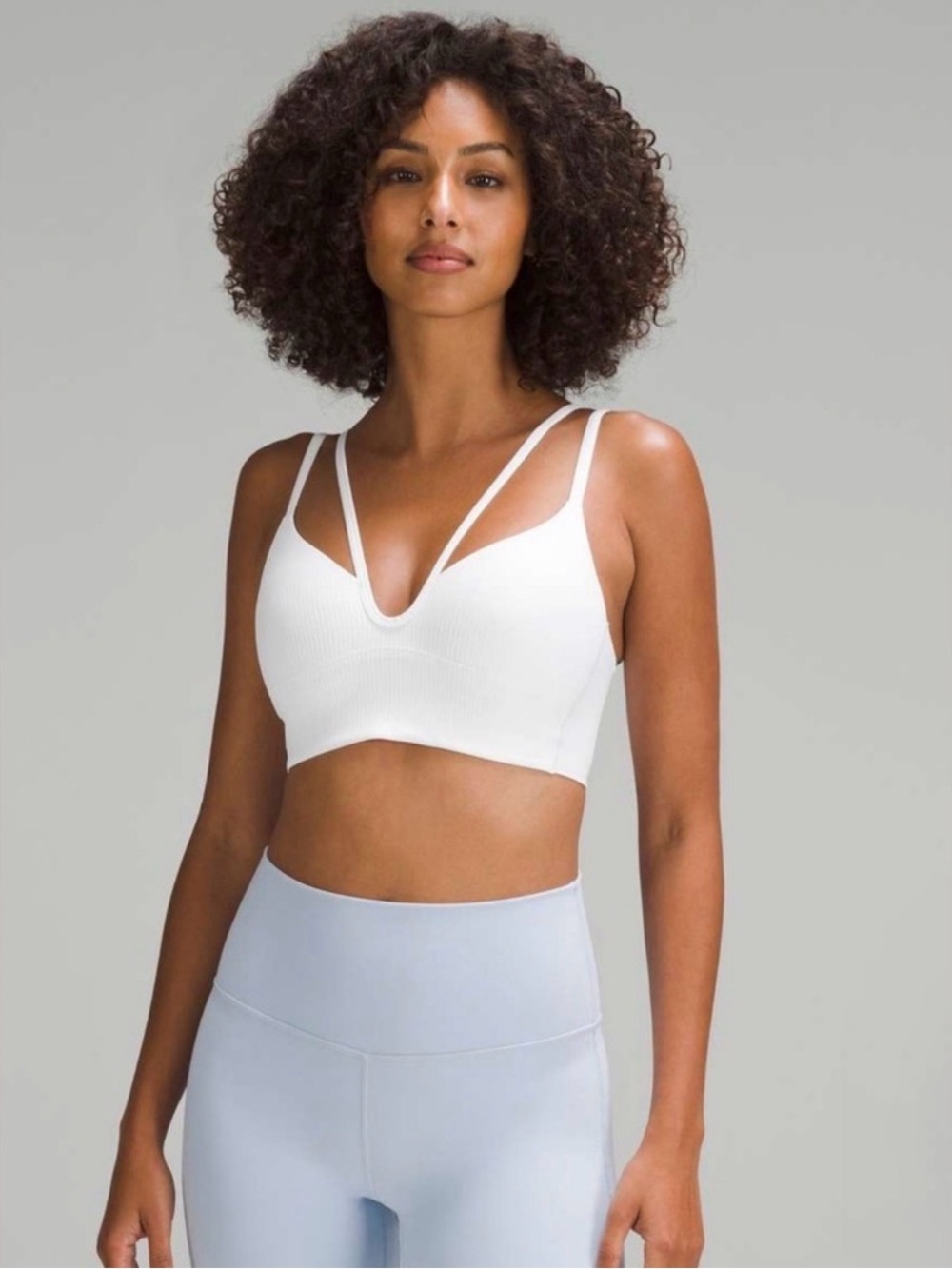 Lululemon Like a Cloud Strappy Longline Ribbed Bra *Light Support, B/C Cup SZ 2